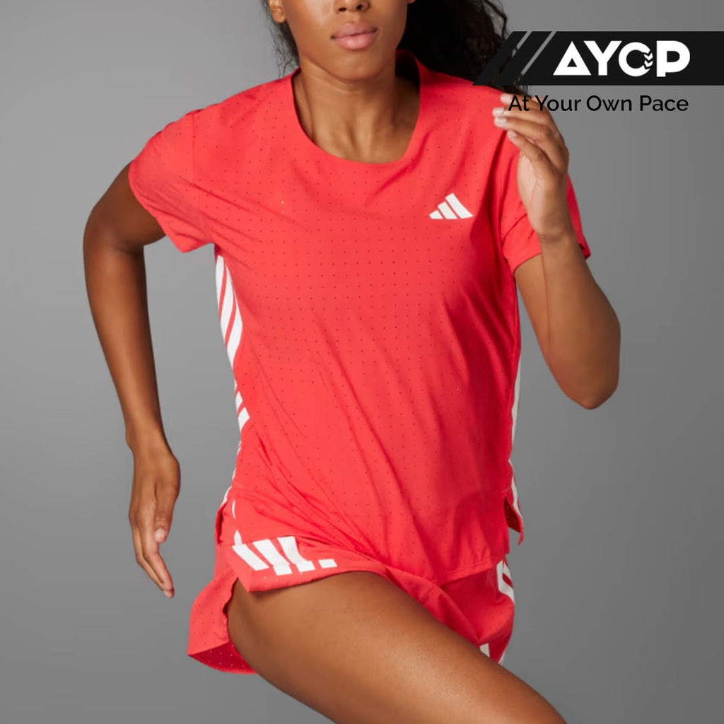 Adidas Adizero Running Tee - Semi Lucid Red