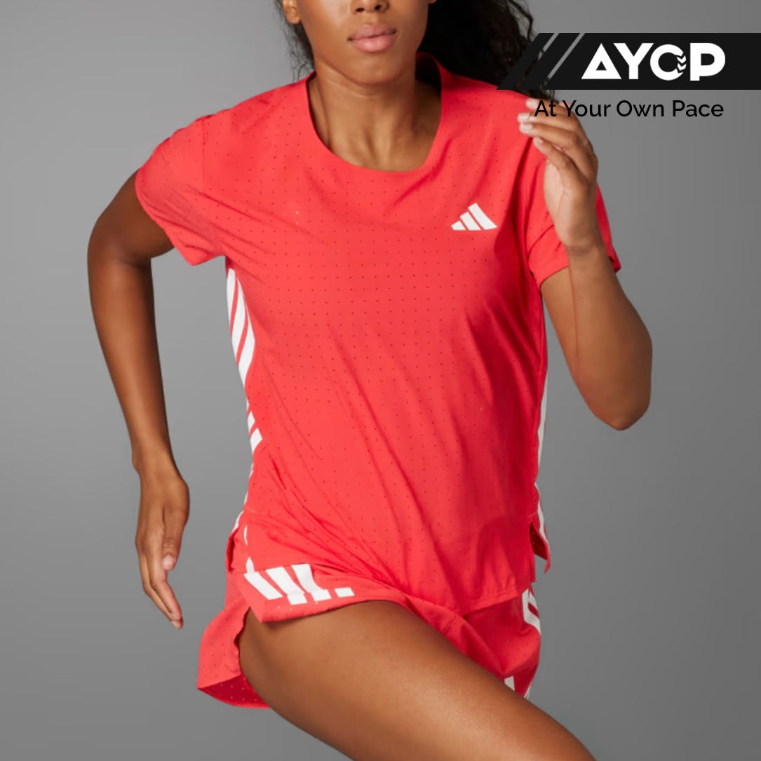 Adidas Adizero Running Tee - Semi Lucid Red