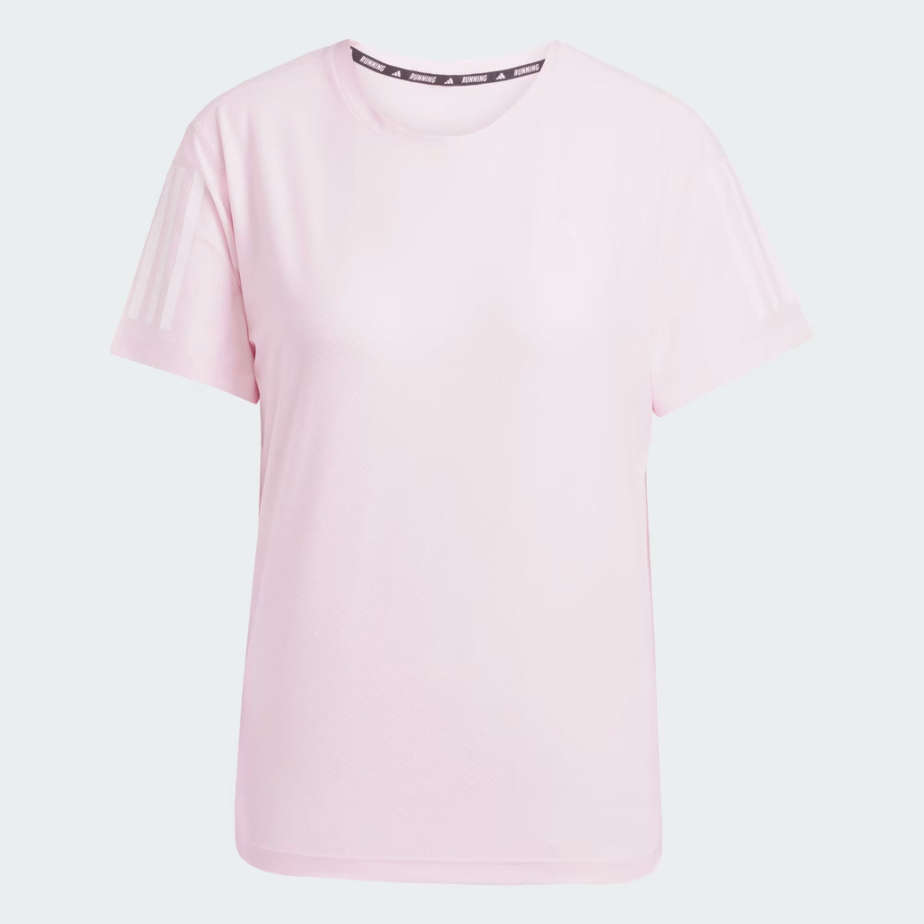 Adidas Own The Run Women’s Running Tee - JD Pink
