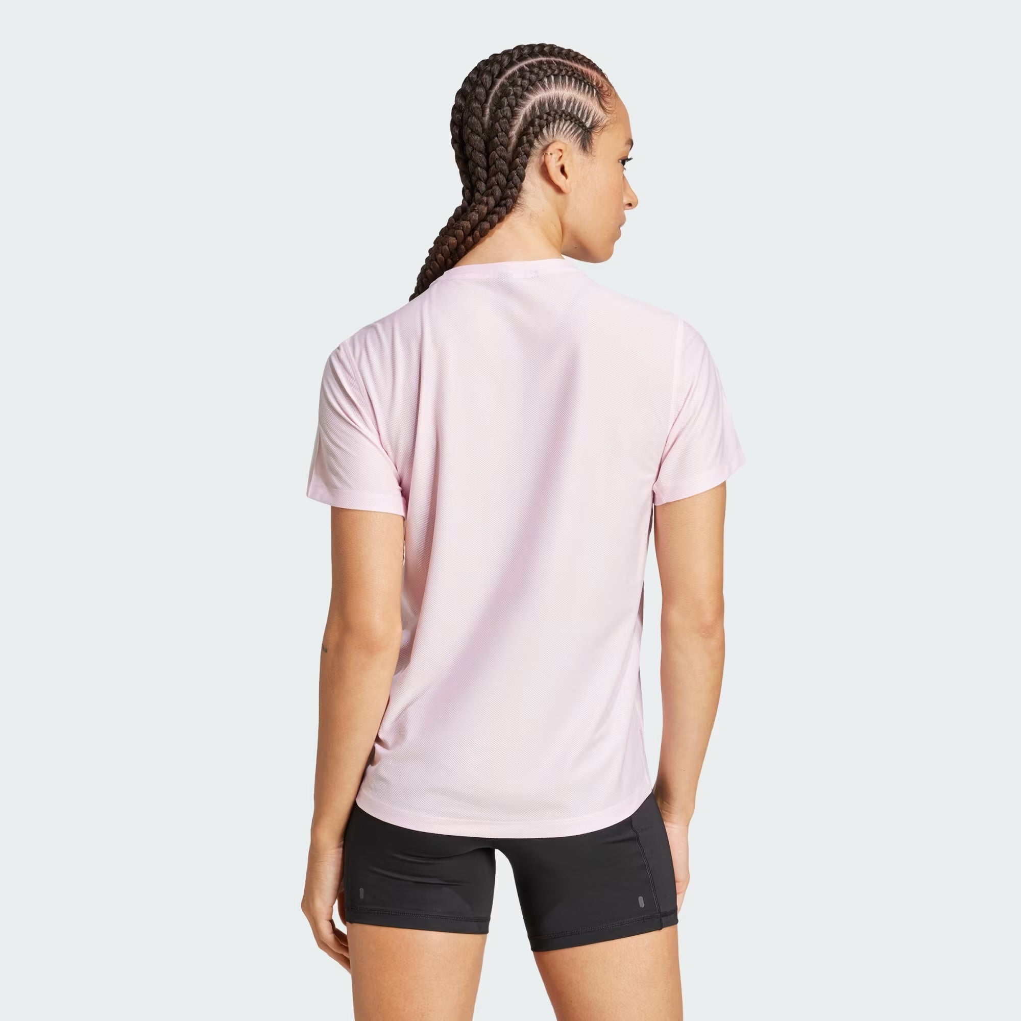 Adidas Own The Run Women’s Running Tee - JD Pink