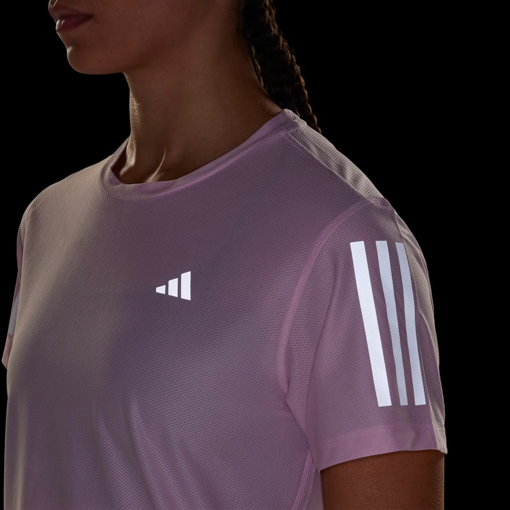Adidas Own The Run Women’s Running Tee - JD Pink