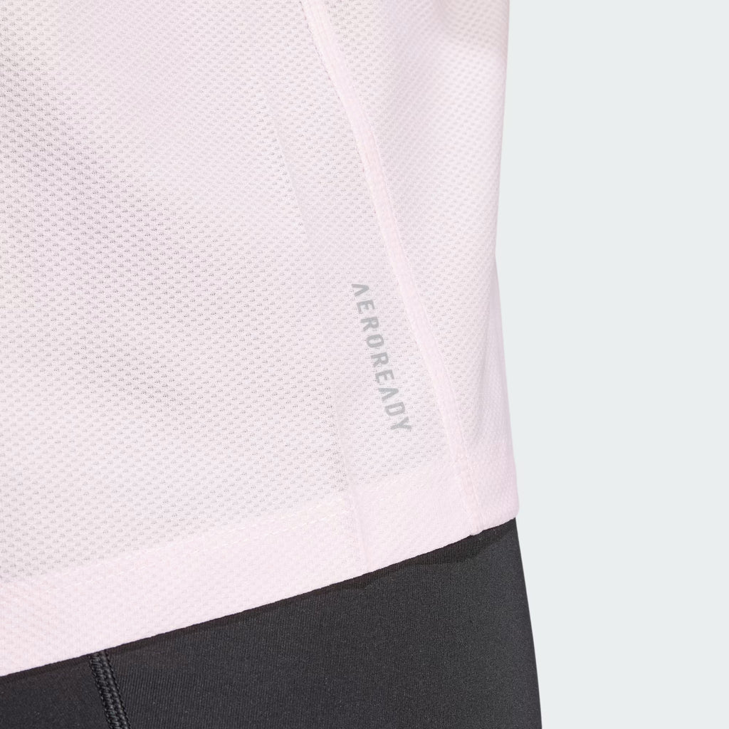Adidas Own The Run Women’s Running Tee - JD Pink