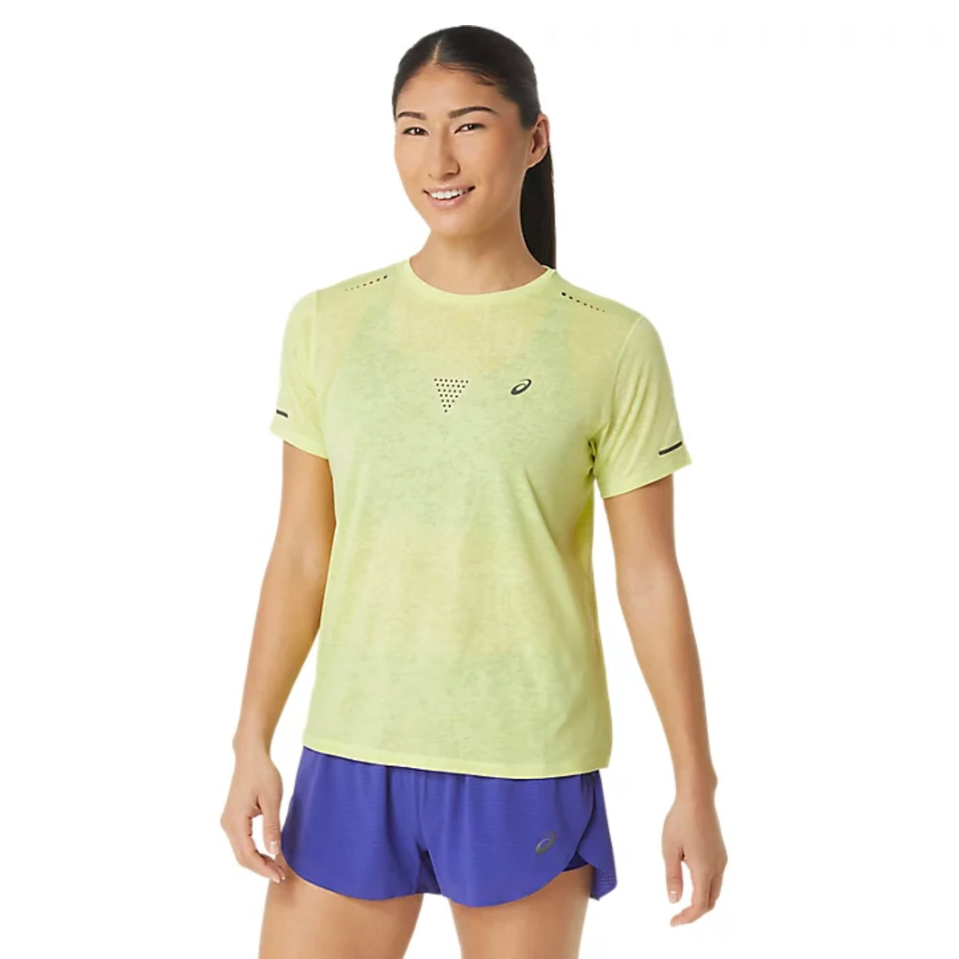 Asics Metarun Pattern Women’s Running T-Shirt - Glow Yellow