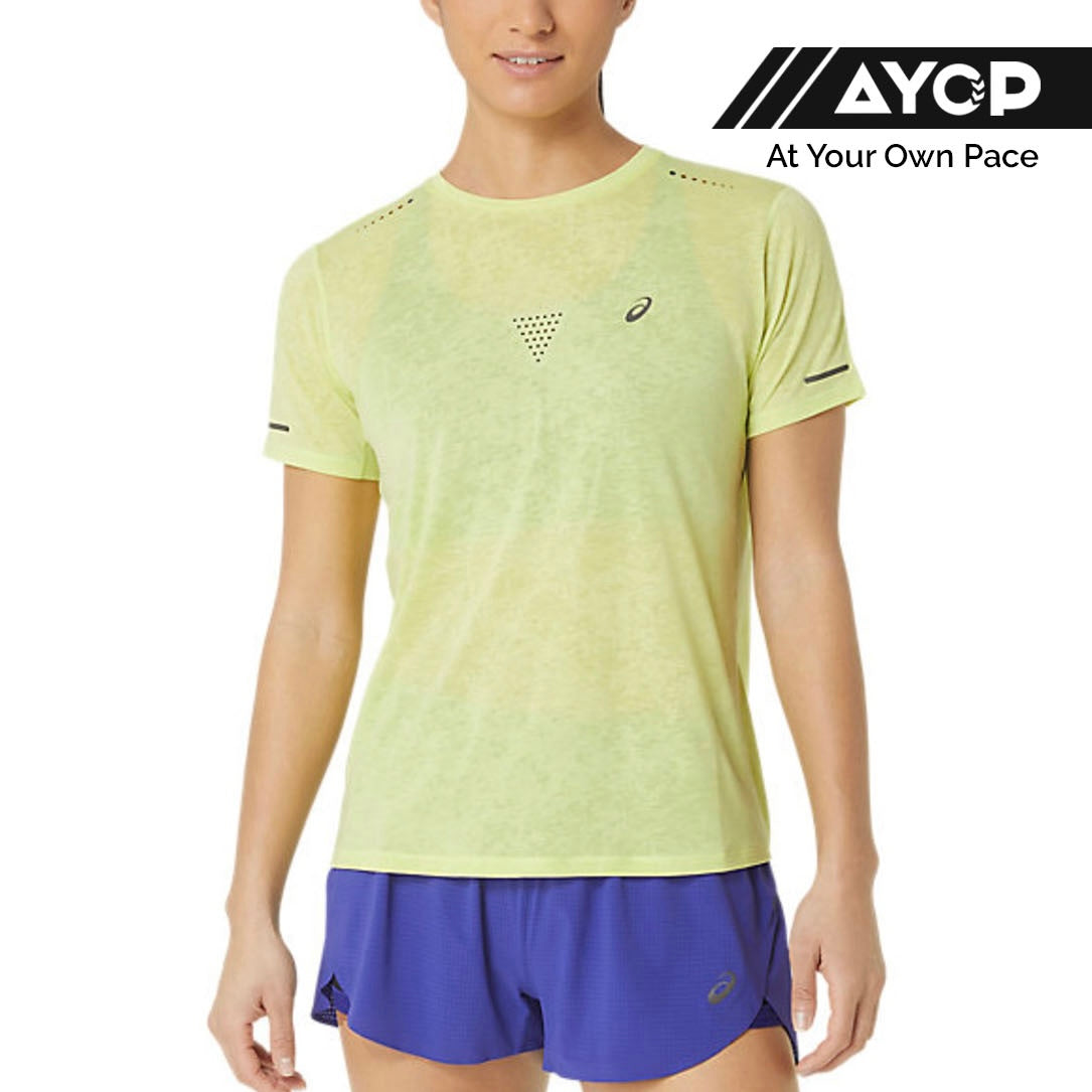Asics Metarun Pattern Women’s Running T-Shirt - Glow Yellow