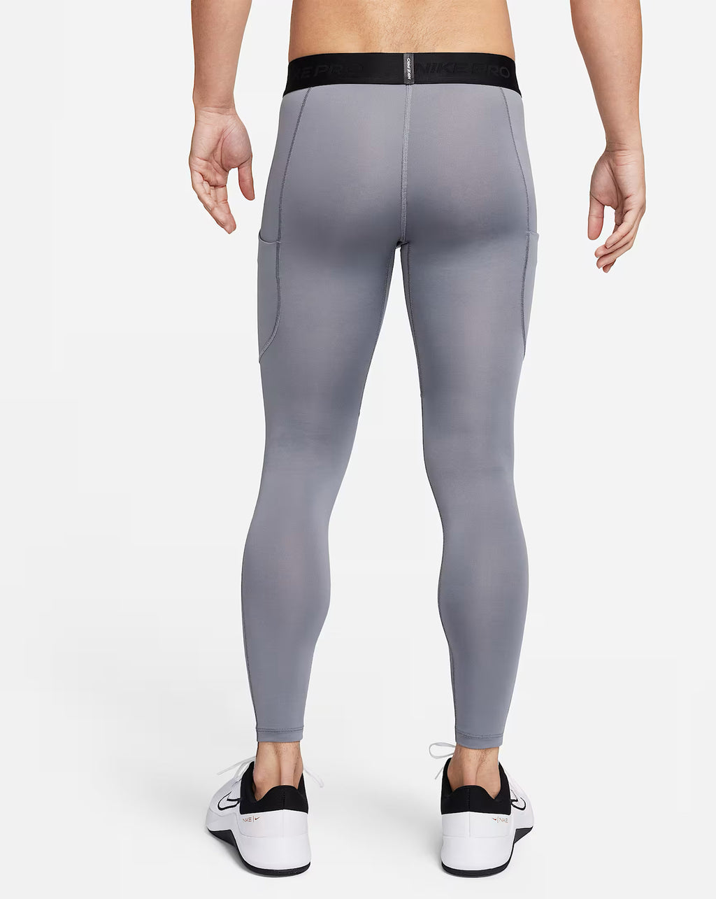 Nike Pro Dri-FIT Fitness Long Tights Men’s Compression Leggings - Grey