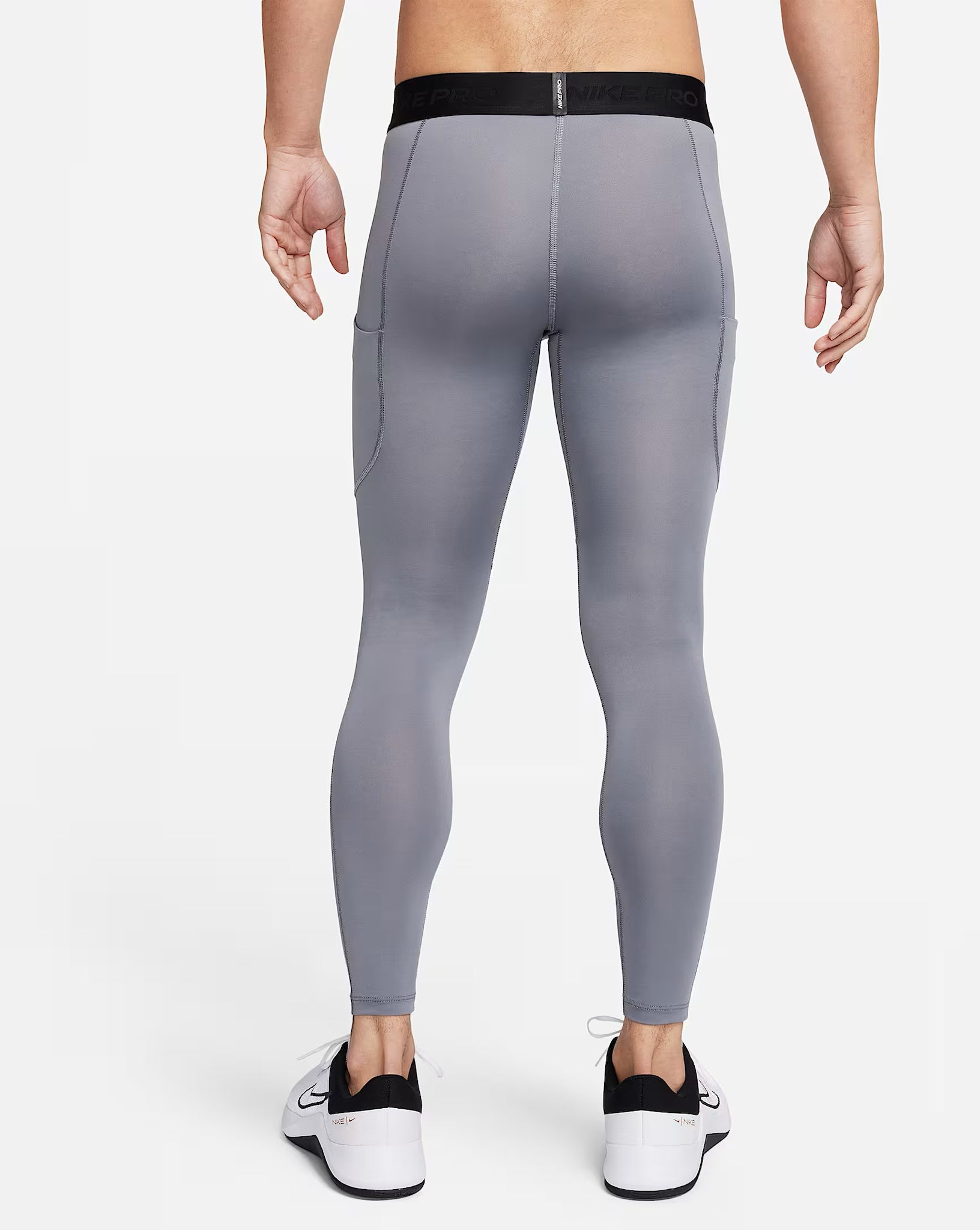 Nike Pro Dri-FIT Fitness Long Tights Men’s Compression Leggings - Grey