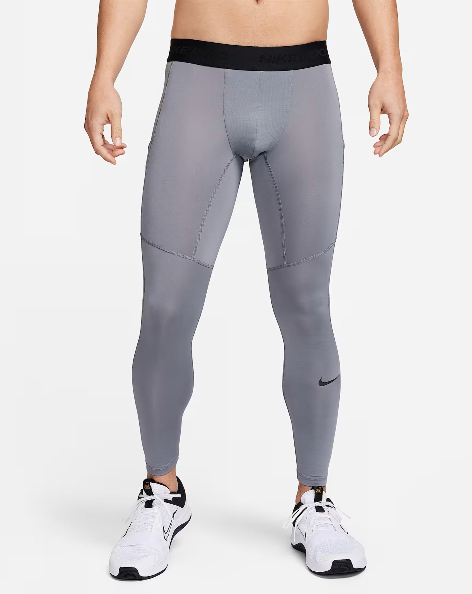 Nike Pro Dri-FIT Fitness Long Tights Men’s Compression Leggings - Grey