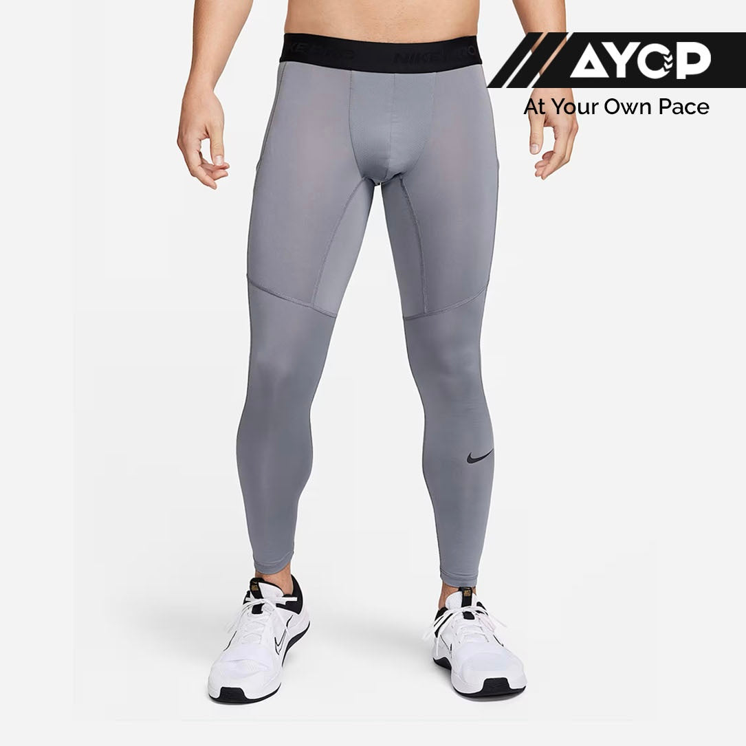 Nike Pro Dri-FIT Fitness Long Tights Men’s Compression Leggings - Grey
