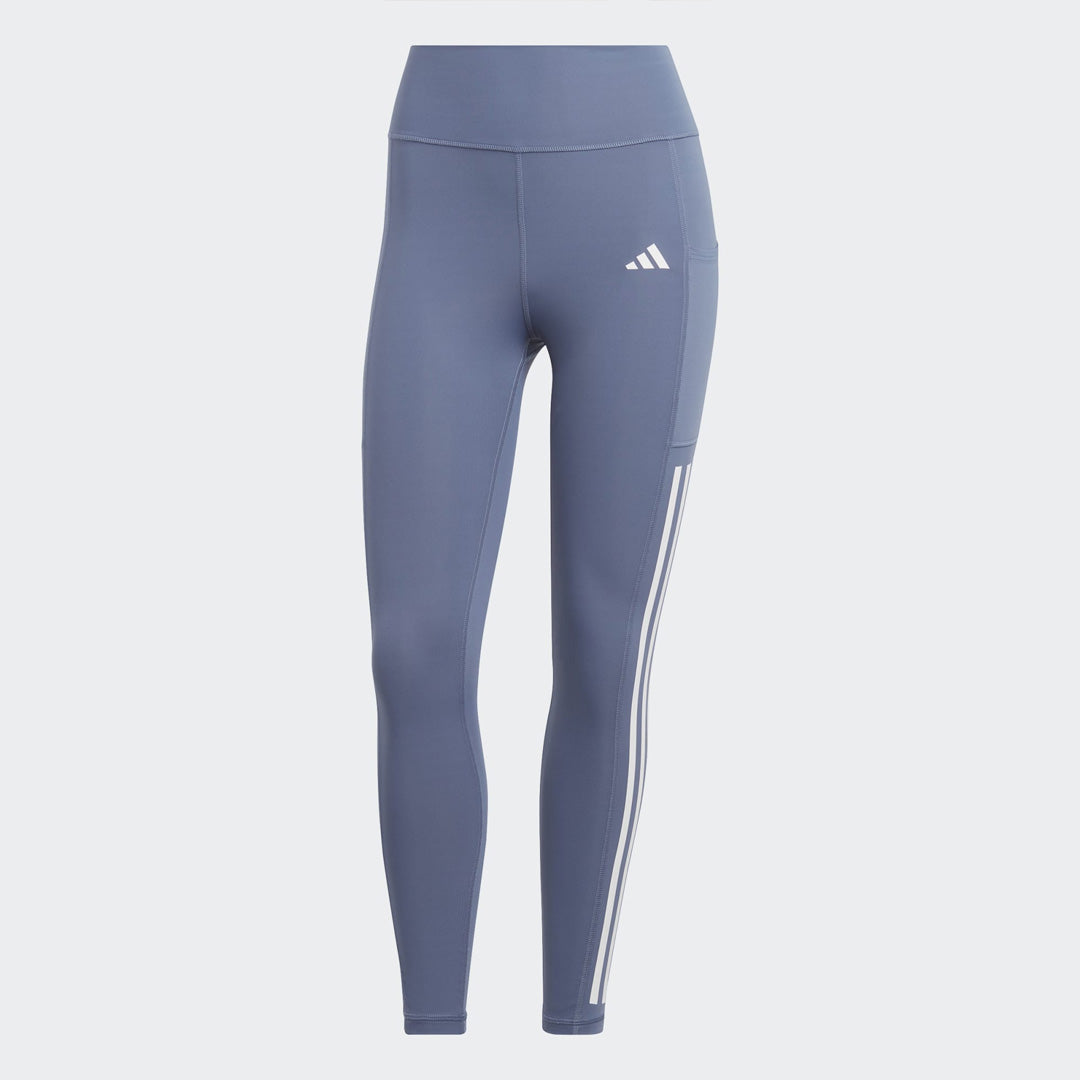 Adidas Optime 3-Stripes Full-Length Women's Training Leggings - Preloved Ink