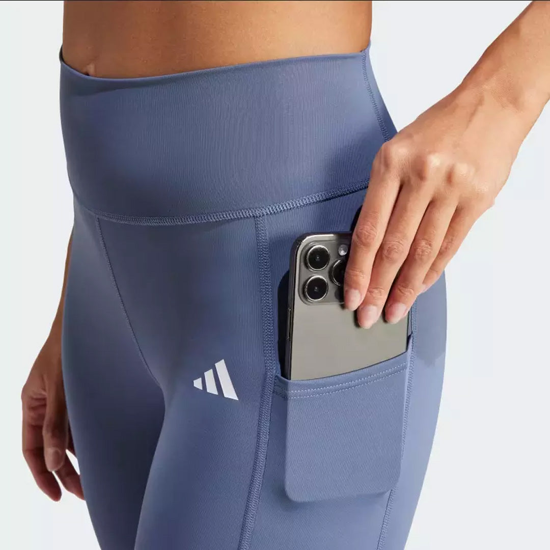 Adidas Optime 3-Stripes Full-Length Women's Training Leggings - Preloved Ink