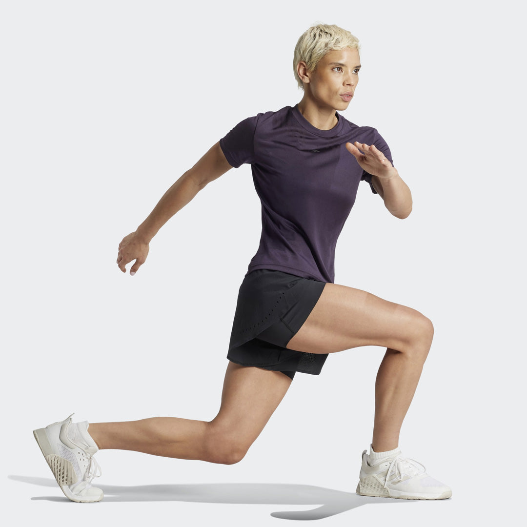 Adidas Designed for Training HEAT.RDY HIIT 2-in-1 Women's Training Shorts - Black