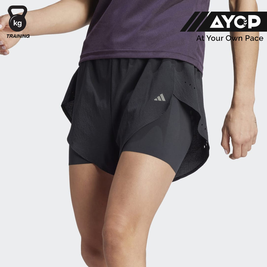 Adidas Designed for Training HEAT.RDY HIIT 2-in-1 Women's Training Shorts - Black