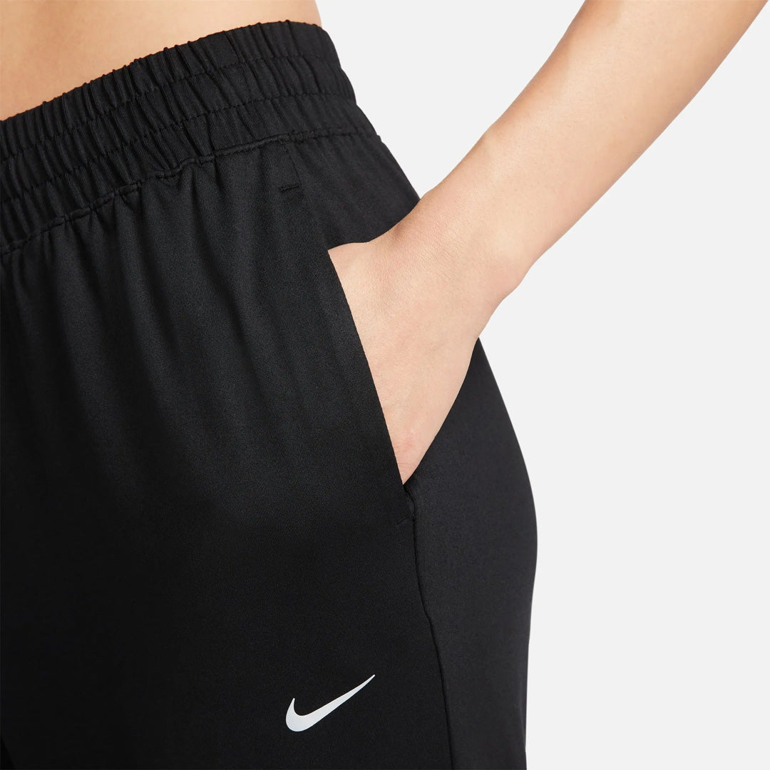 Nike Dri-FIT Mid-Rise 7/8 Knit Joggers Women's Training Trousers - Black