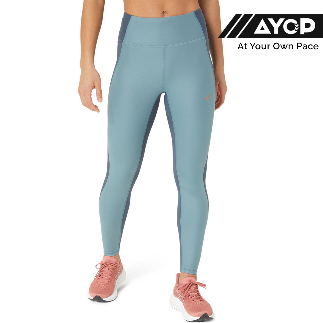Asics Nagano Run Tight Women's Running Leggings - Foggy Teal/Tarmac