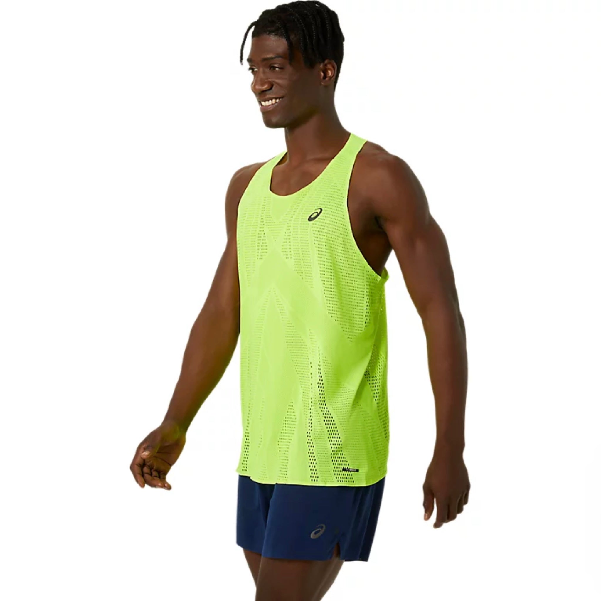Asics Metarun Singlet Men’s Running Tank Top - Safety Yellow