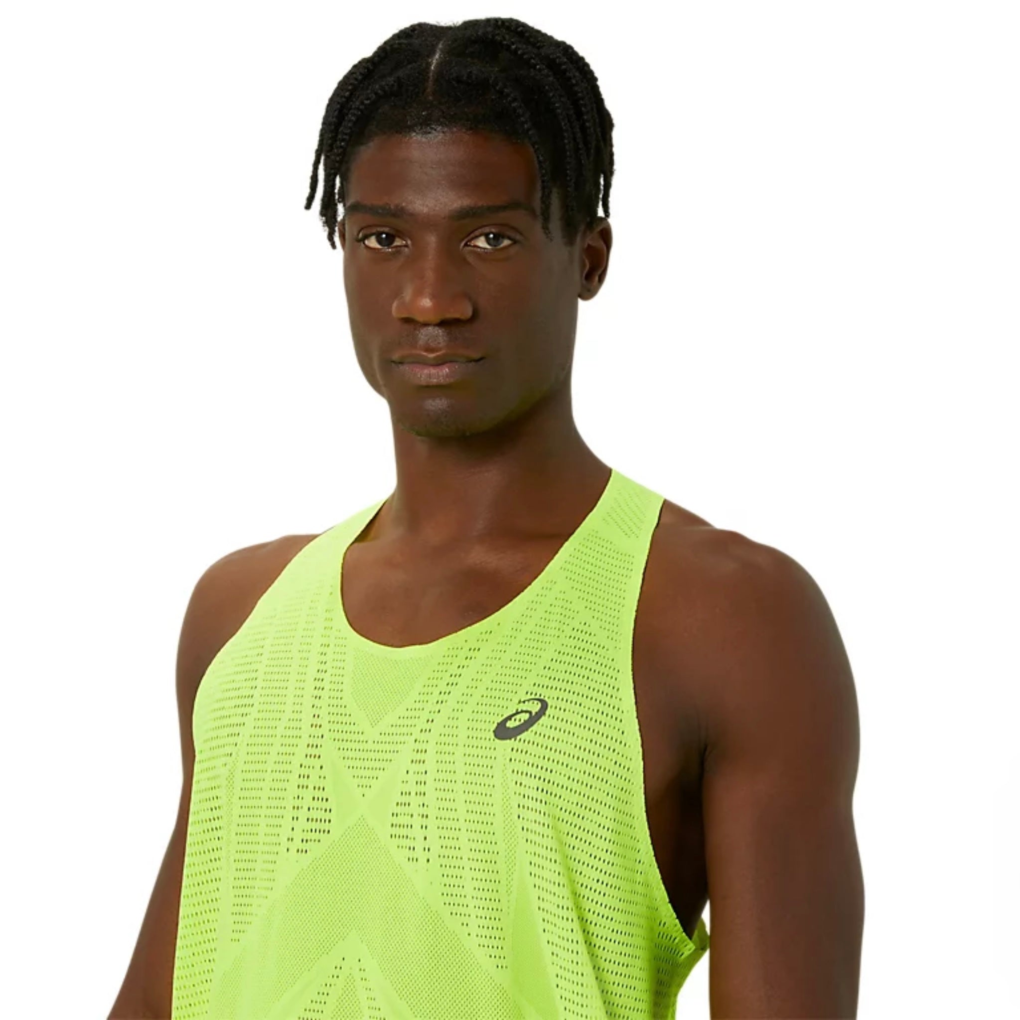 Asics Metarun Singlet Men’s Running Tank Top - Safety Yellow
