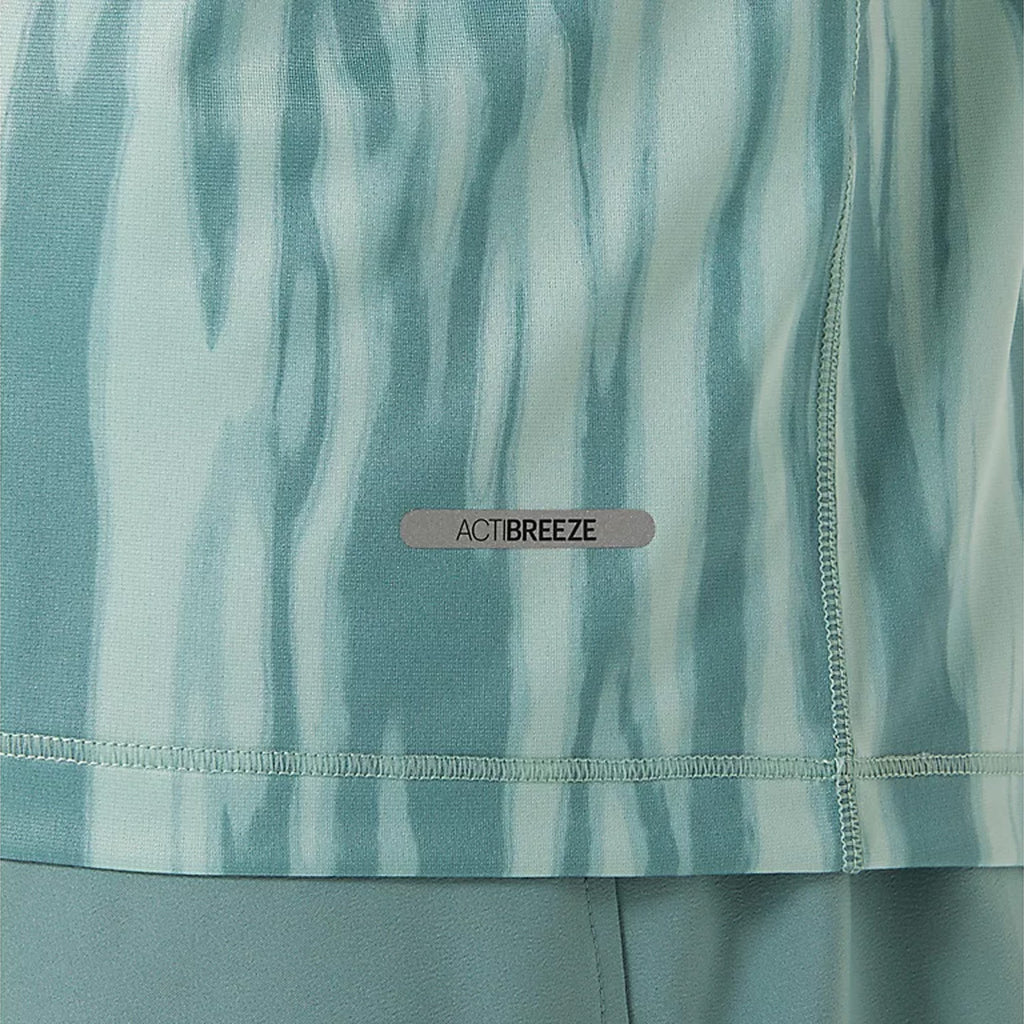 Asics Road All Over Print Men's Running T-Shirt - Light Celadon