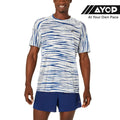 Asics Metarun Shibori SS Men's Running T-Shirt - Birch/Blue Expanse