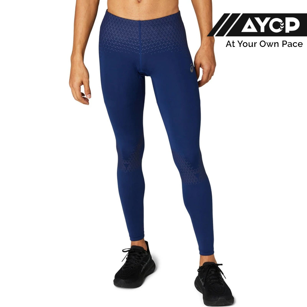 Asics Motion Muscle Support Men's Running Tights - Blue Expanse
