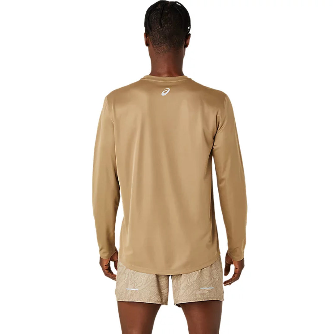 Asics Fujitrail Logo Men's Running Long Sleeve T-Shirt - Pepper