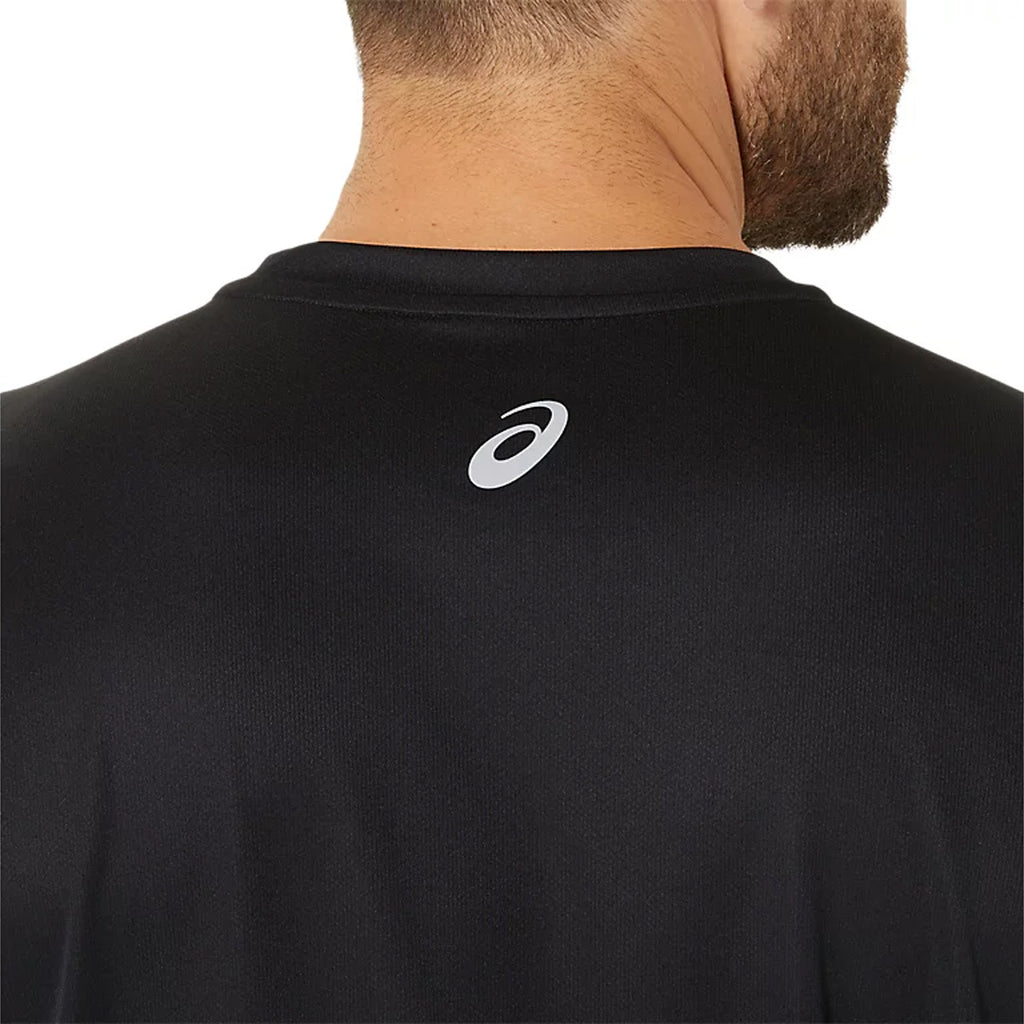 Asics Fujitrail Logo Men's Running T-Shirt Long Sleeve - Black/Graphic Grey