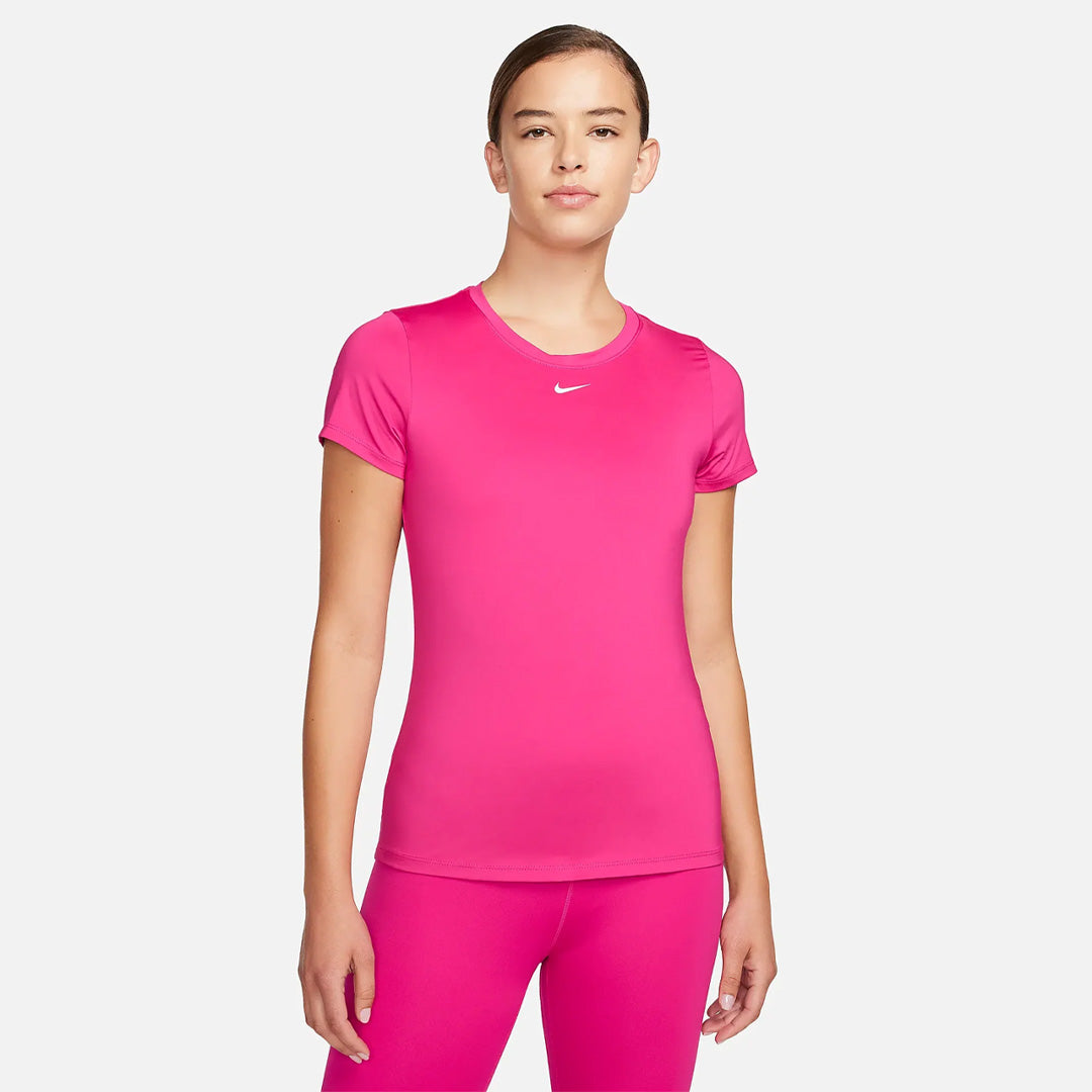 Nike Dri-FIT One Standard Fit Women's Running T-Shirt - Fireberry