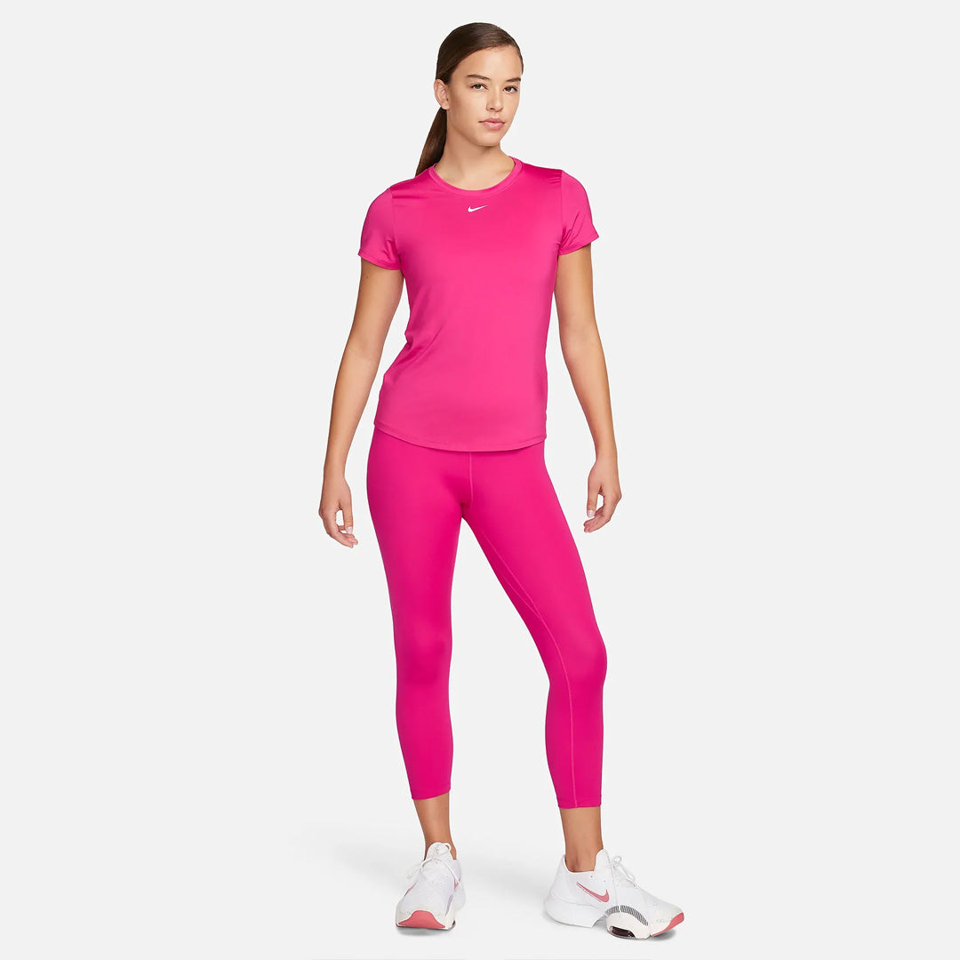 Nike Dri-FIT One Standard Fit Women's Running T-Shirt - Fireberry