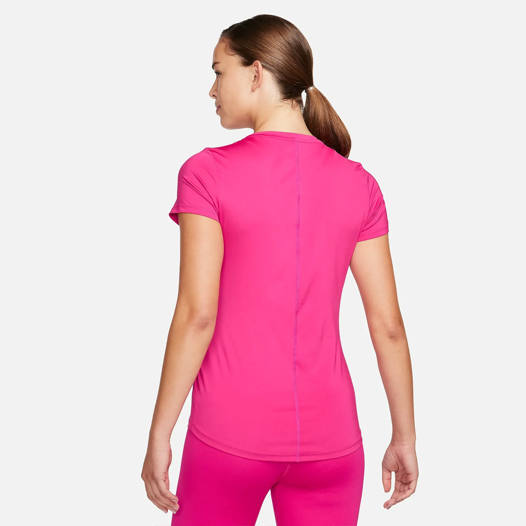 Nike Dri-FIT One Standard Fit Women's Running T-Shirt - Fireberry