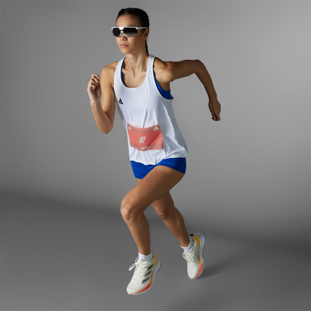 Adidas Adizero Essentials Running Women's Running Tank Top - White