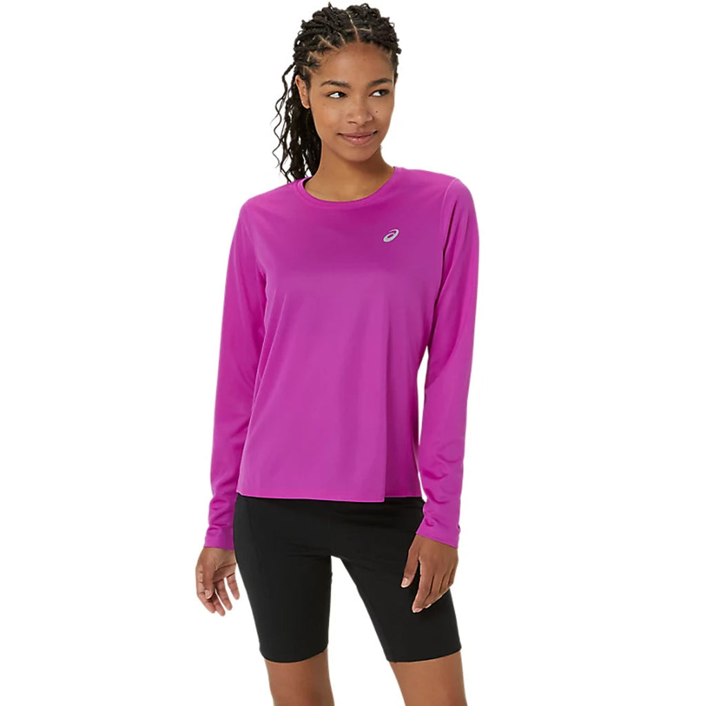 Asics Silver Women's Running Long Sleeve T-Shirt - Bold Magenta