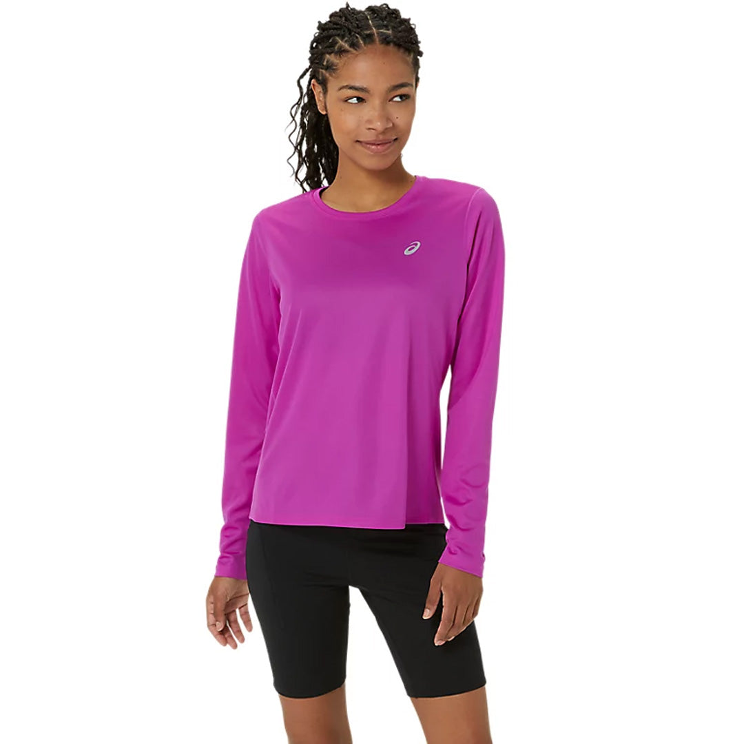 Asics Silver Women's Running Long Sleeve T-Shirt - Bold Magenta