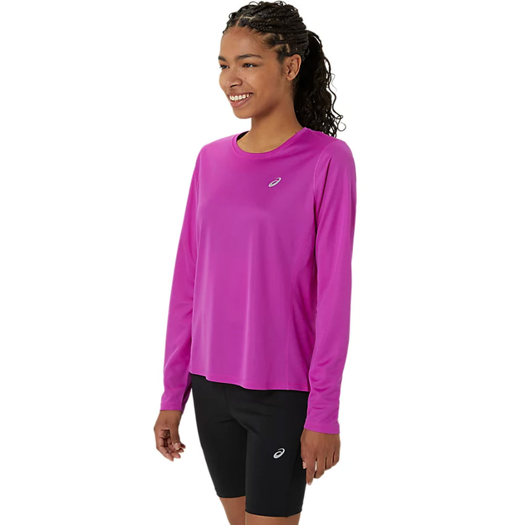 Asics Silver Women's Running Long Sleeve T-Shirt - Bold Magenta