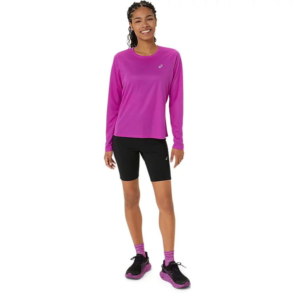 Asics Silver Women's Running Long Sleeve T-Shirt - Bold Magenta