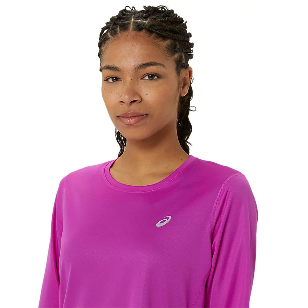 Asics Silver Women's Running Long Sleeve T-Shirt - Bold Magenta