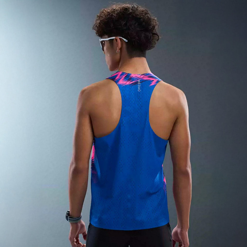 Nedao Men's QiFlow One Cut Vortex Men's Racing Singlet - Neon Storm