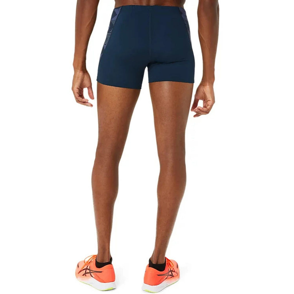 Asics Graphic Tights Men's Running Tights - French Blue