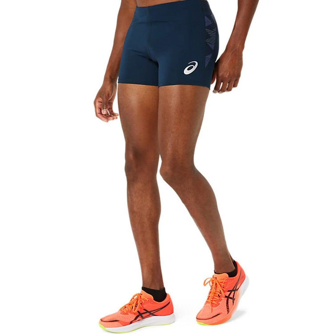 Asics Graphic Tights Men's Running Tights - French Blue