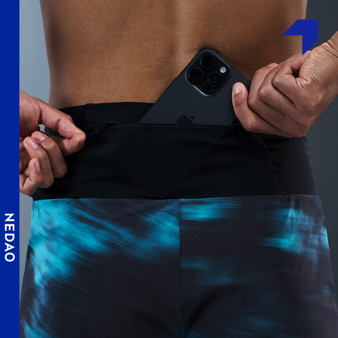 Nedao Storage PowerPouch Print (4-inch Inseam) - Phantom Green