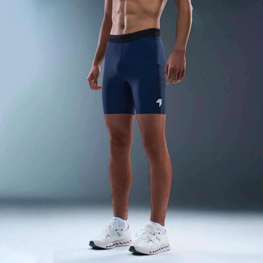 Nedao 1/2 Length Pro 7-inch (Unpleated) Men's Racing Tights - Navy