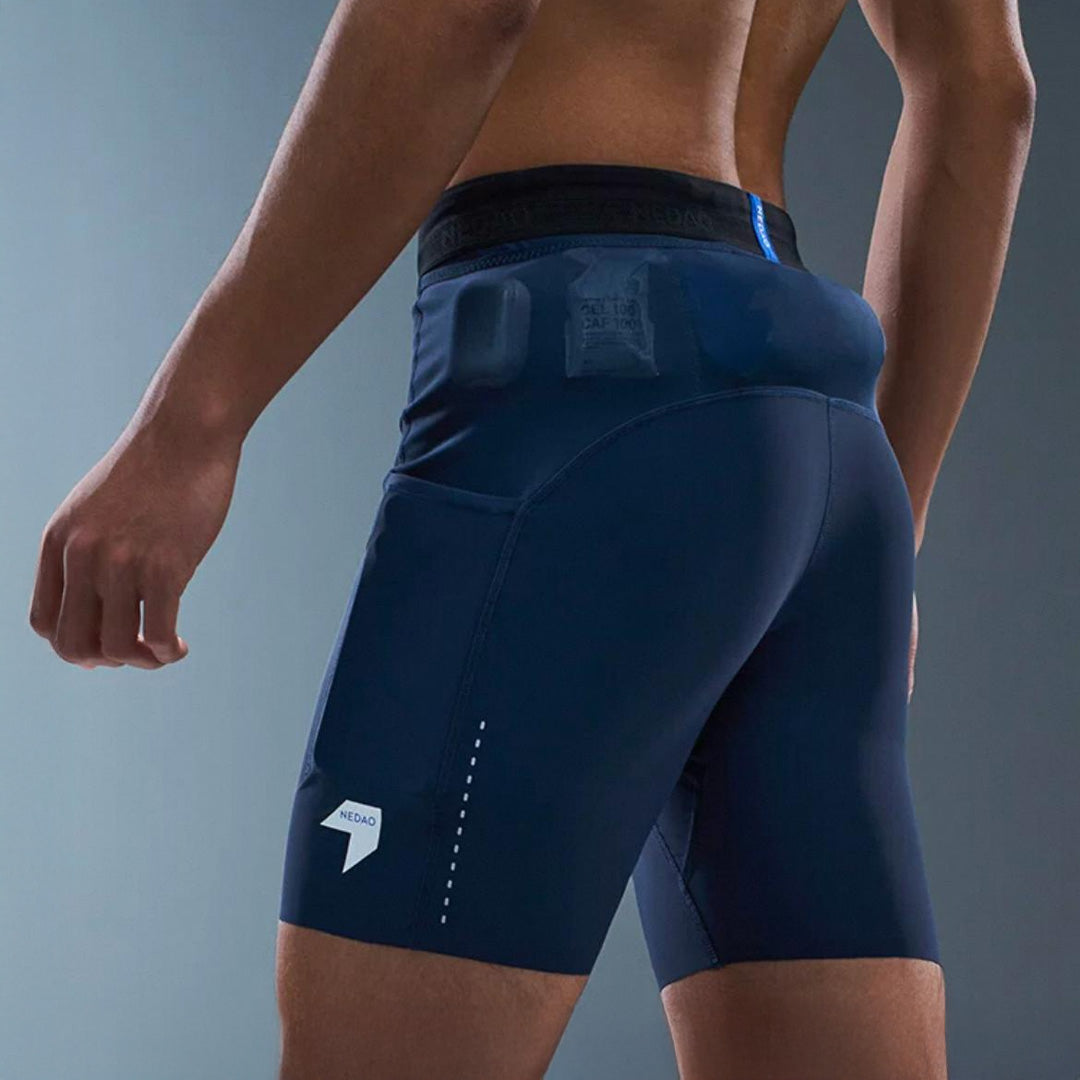 Nedao 1/2 Length Pro 7-inch (Unpleated) Men's Racing Tights - Navy