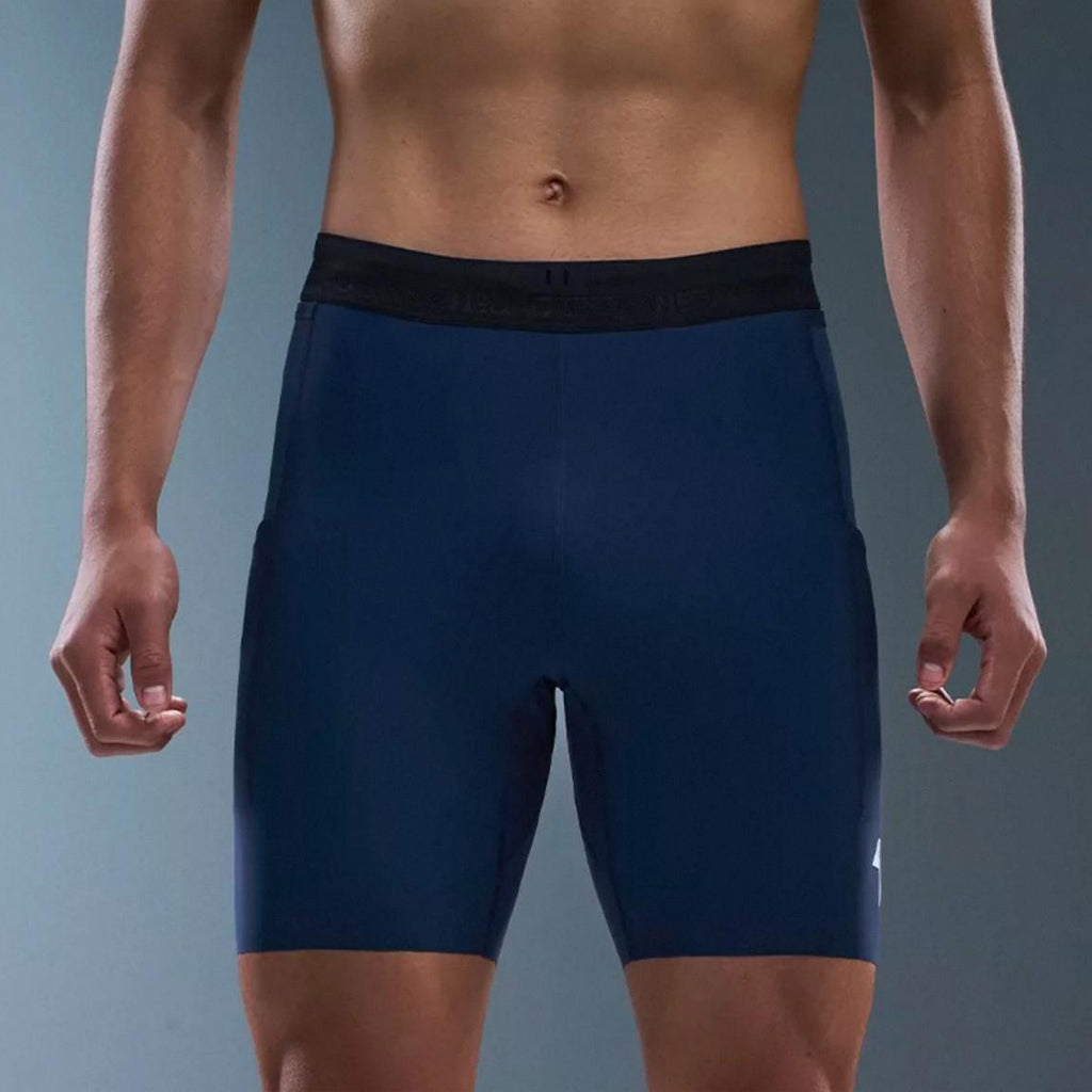 Nedao 1/2 Length Pro 7-inch (Unpleated) Men's Racing Tights - Navy