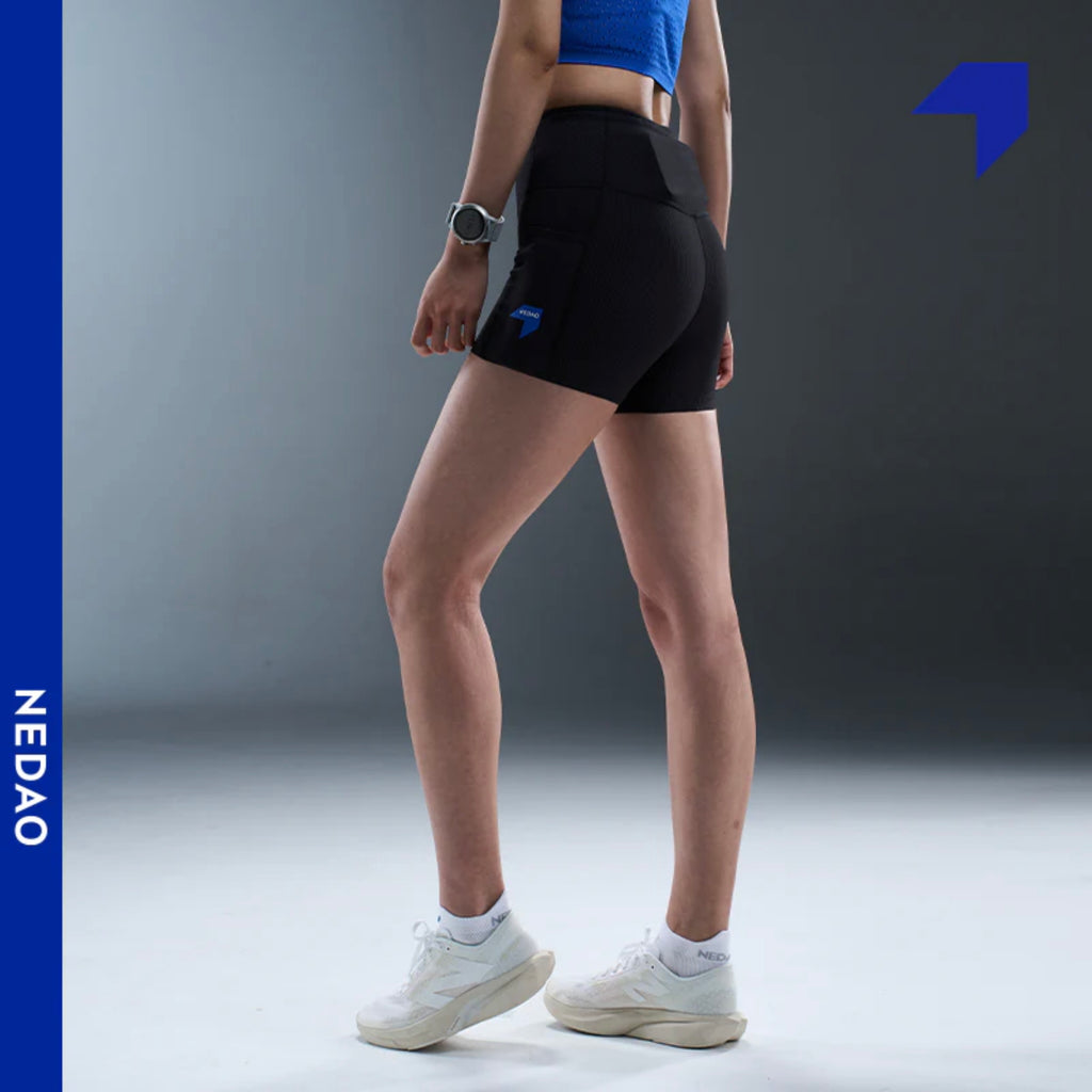 Nedao VelocityX 1/4 Length Pro 4-inch Women’s Running Tights - Black