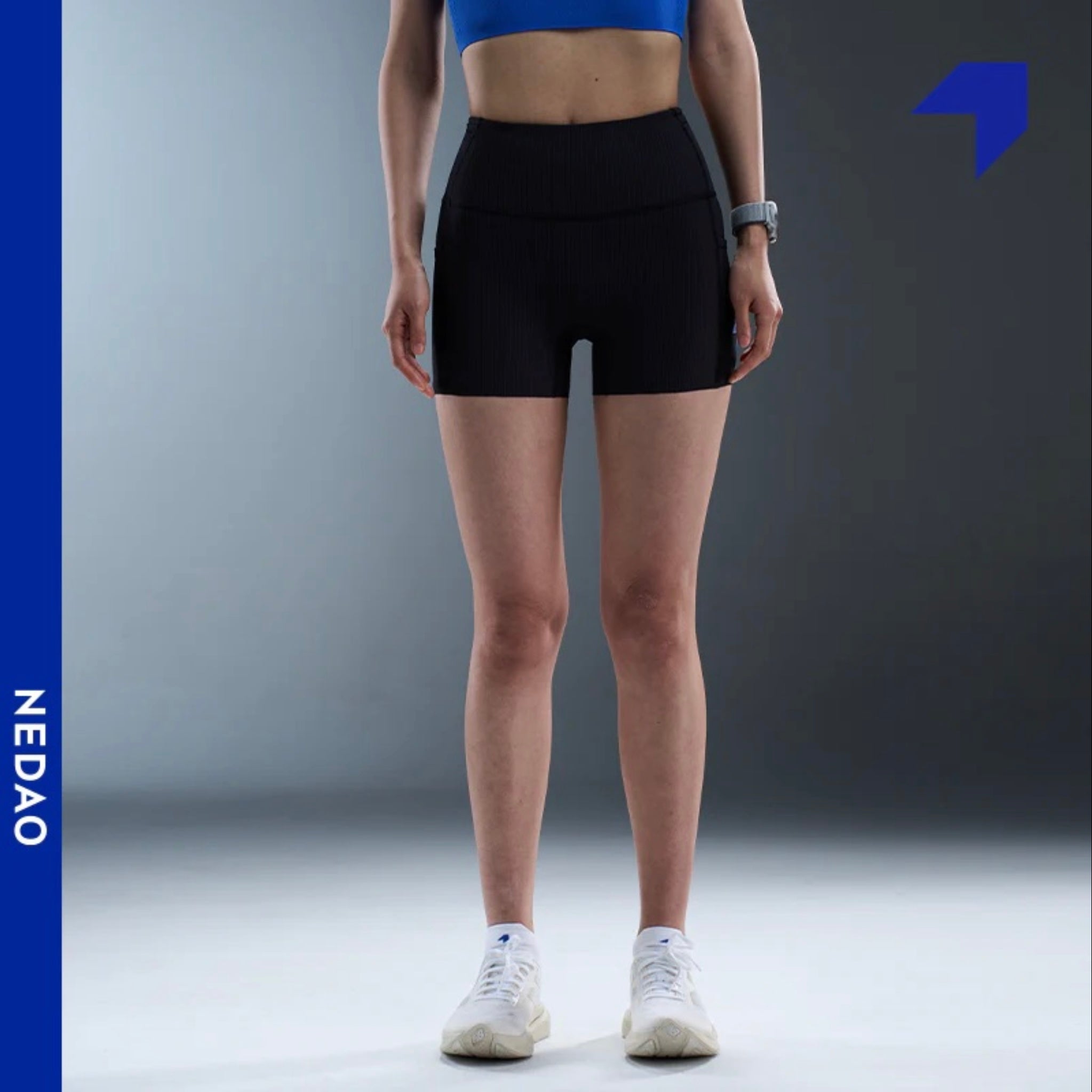 Nedao VelocityX 1/4 Length Pro 4-inch Women’s Running Tights - Black