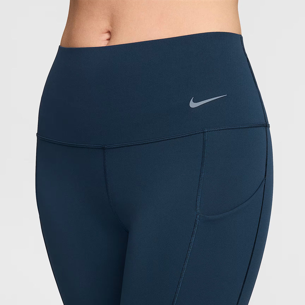 Nike Universa Medium-Support High-Waisted 7/8 Women's Running Leggings with Pocket - Armoury Navy