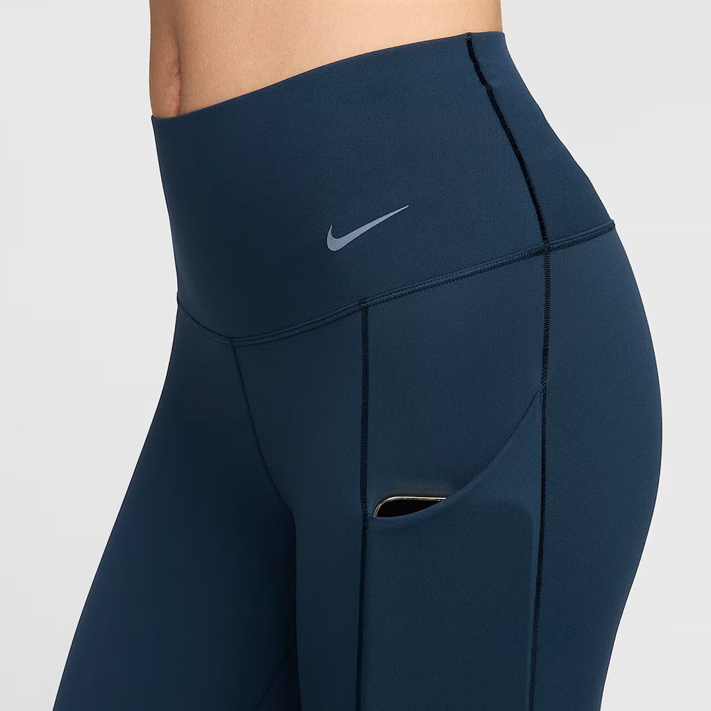 Nike Universa Medium-Support High-Waisted 7/8 Women's Running Leggings with Pocket - Armoury Navy