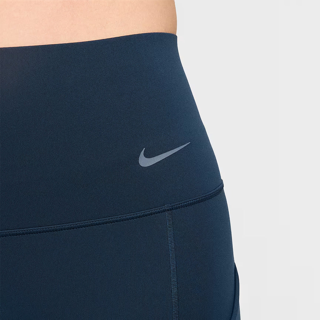 Nike Universa Medium-Support High-Waisted 7/8 Women's Running Leggings with Pocket - Armoury Navy