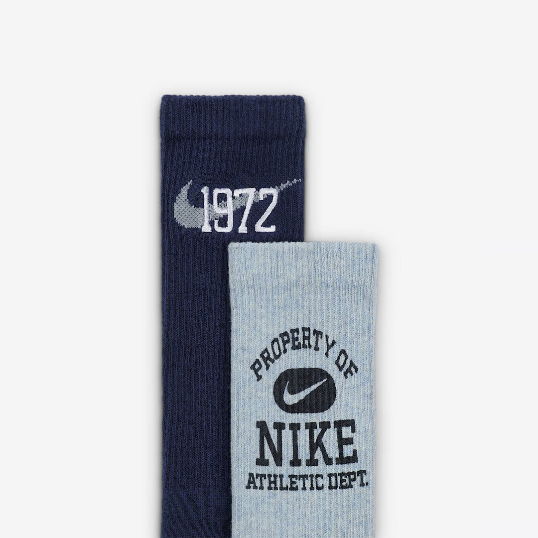 (3 Pairs) Nike Everyday Cushioned Crew Unisex Running Socks - Multi-Color