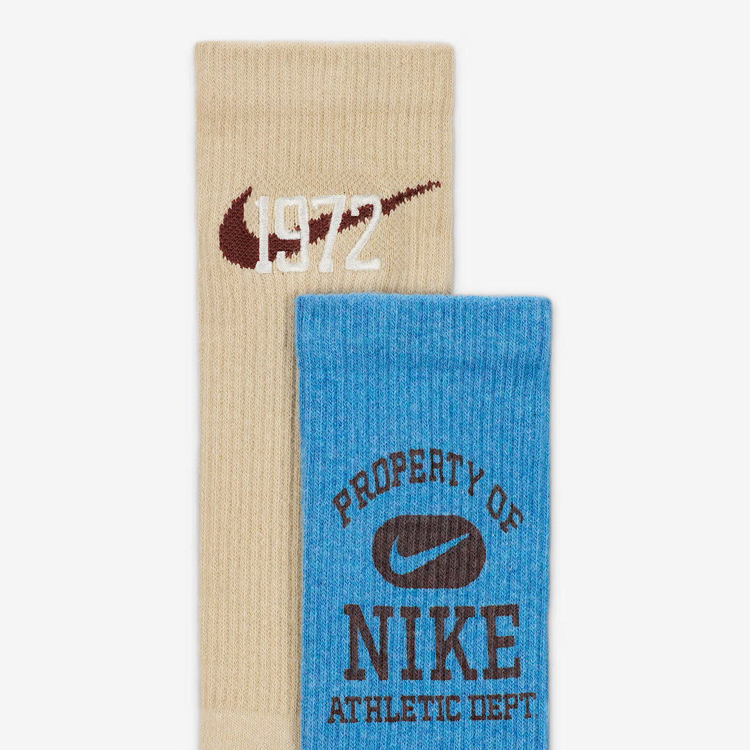 (3 Pairs) Nike Everyday Cushioned Crew Unisex Running Socks - Multi-Color