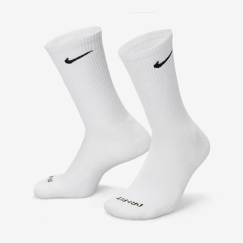 (3 Pairs) Nike Everyday Plus Cushioned Training Crew Unisex Running Socks - Multi-Color