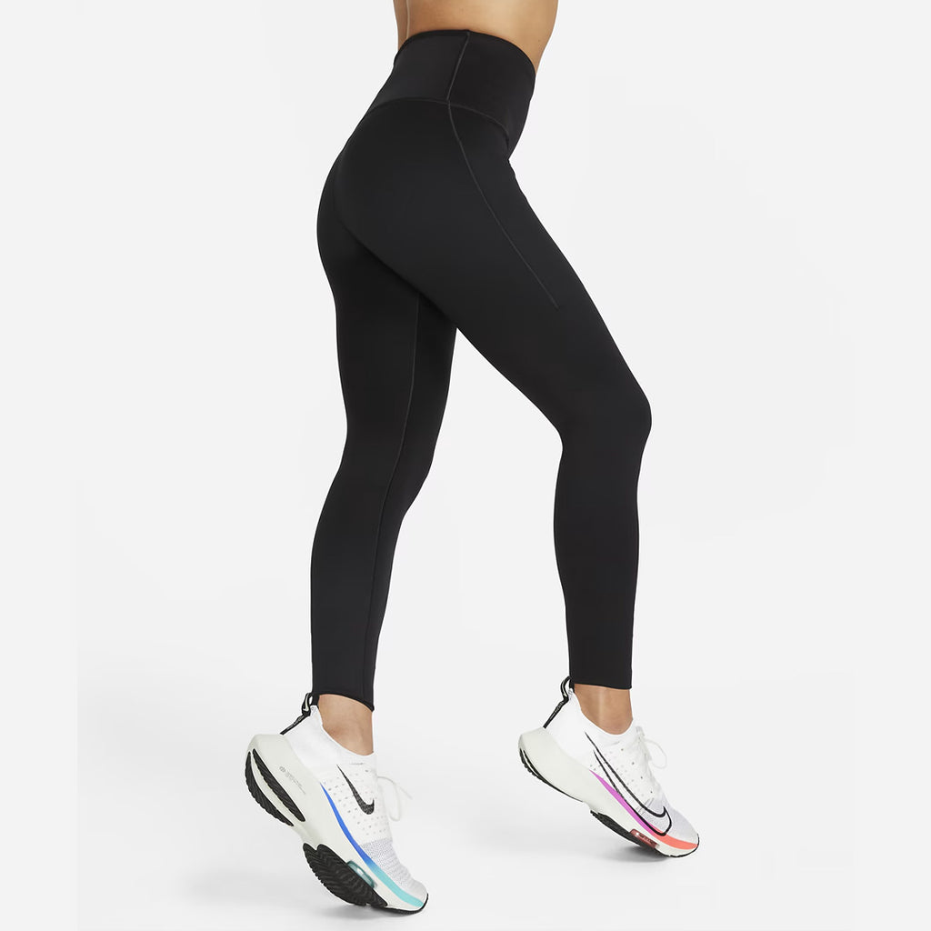 Nike Go Firm-Support High-Waisted 7/8 Women's Running Leggings - Black
